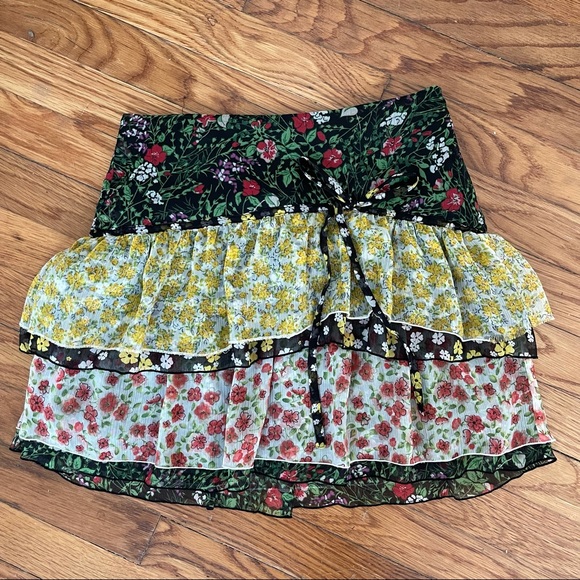 Mango Mini Skirt Tiered - Picture 3 of 5